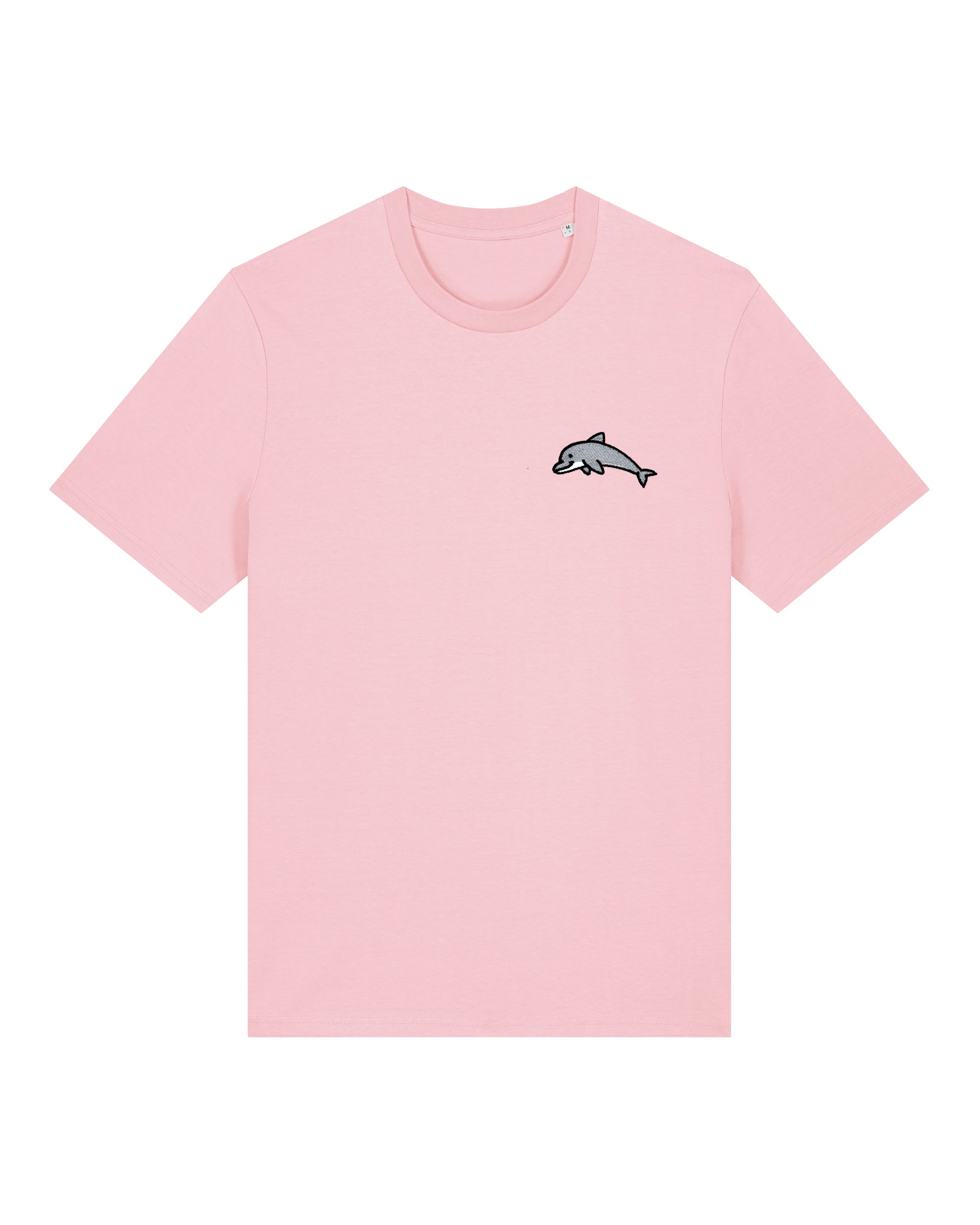 Dolphin Embroidered Pink T-Shirt – All Everything Dolphin