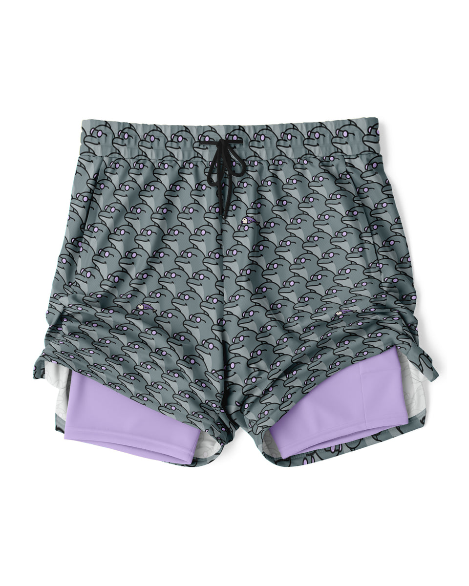 Cool Dolphins 2-in-1 Sport Shorts