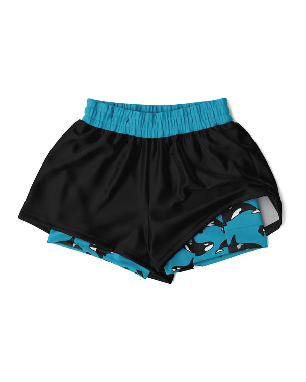 Blue Orca Women's 2-in-1 Sport Shorts