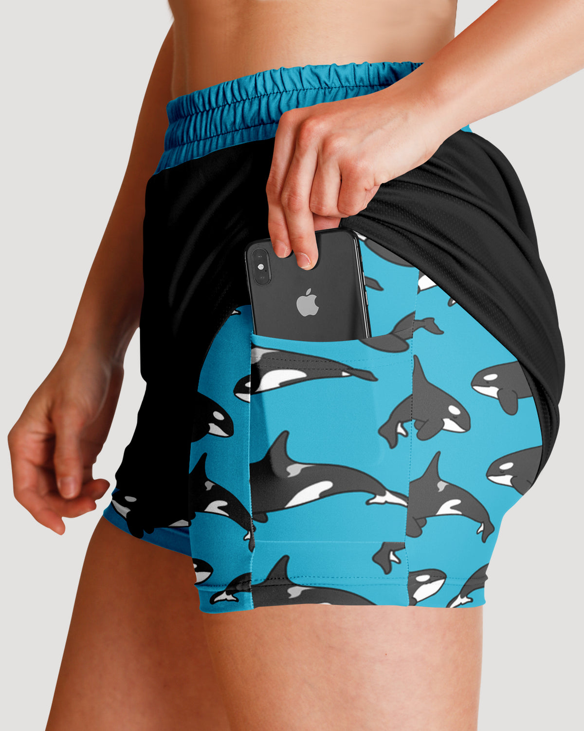 Blue Orca Women's 2-in-1 Sport Shorts
