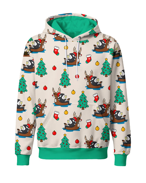 Christmas Orca AOP Hoodie
