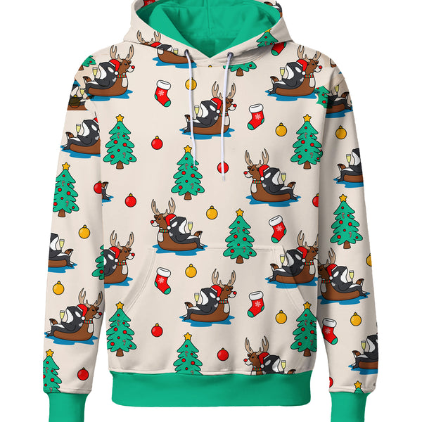 Christmas Orca AOP Hoodie
