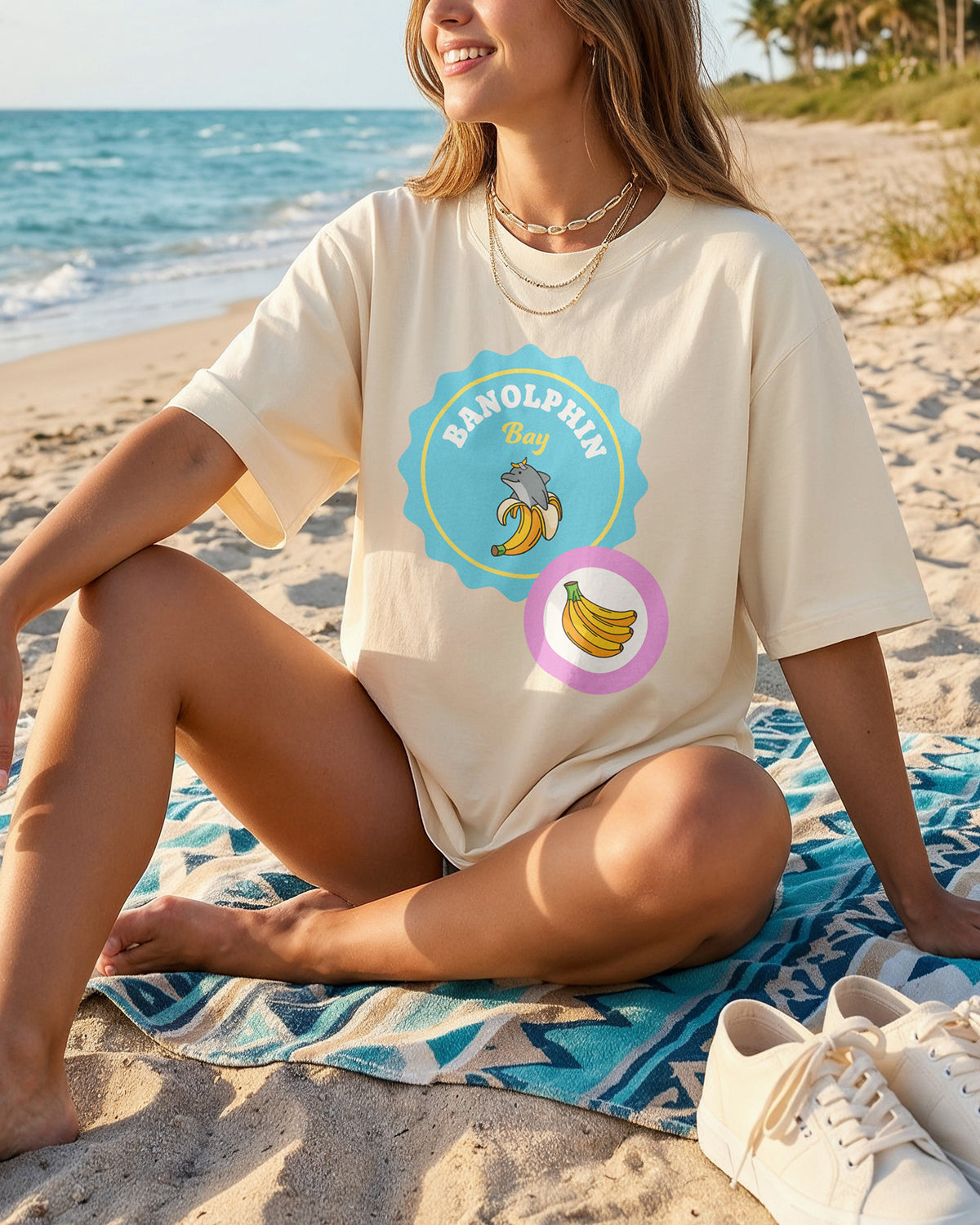 Banolphin Bay Stamp Heavy Relaxed Fit T-Shirt