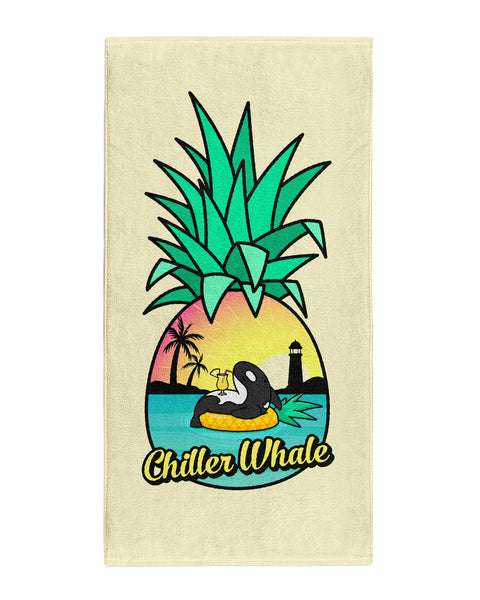 Chiller Whale Pineapple Beach Towel