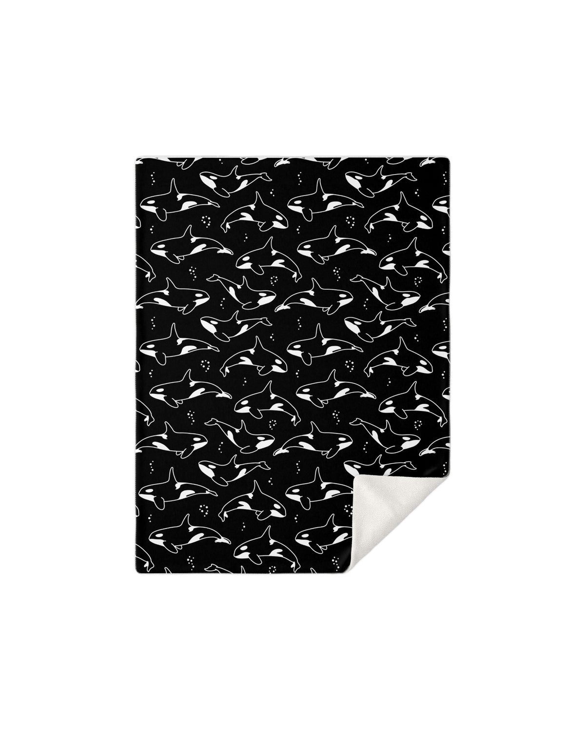 Black And White Orca Blanket - All Everything Dolphin