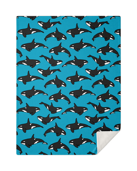 Blue Orca Blanket