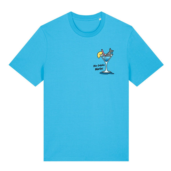 Blue Dolphin Martini T-Shirt