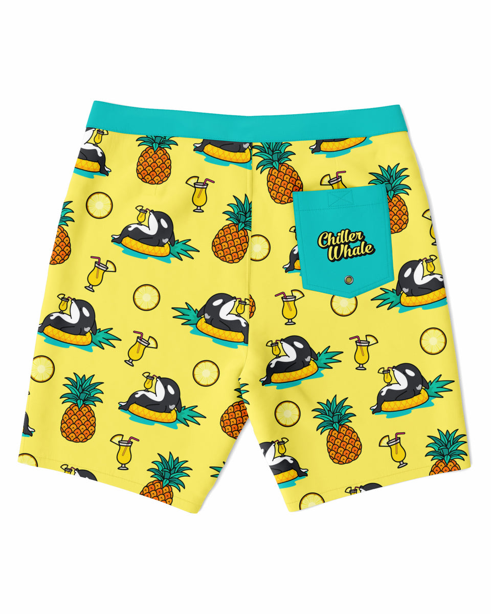 Chiller Whale Pineapple Board Shorts