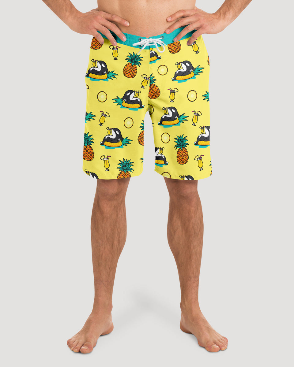 Chiller Whale Pineapple Board Shorts