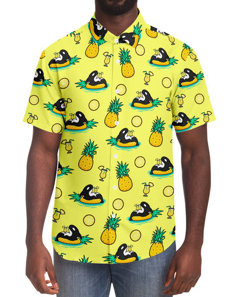 Pineapple Orca Button Shirt