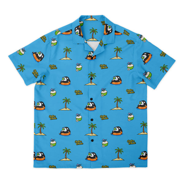 Chiller Whale Coconut Button Up Shirt