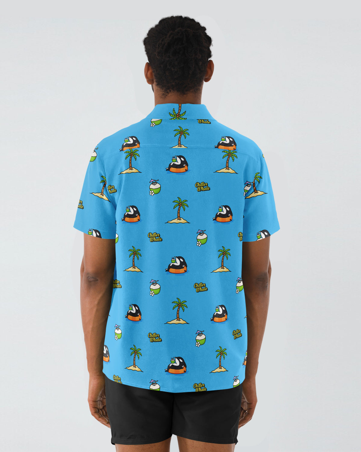 Chiller Whale Coconut Button Up Shirt
