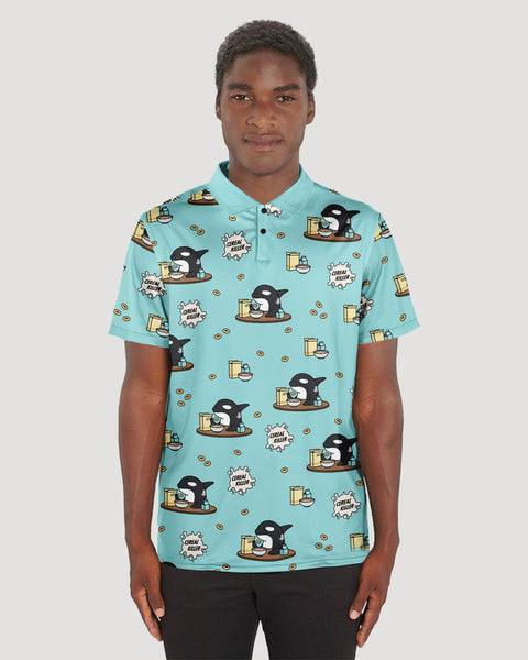 Cereal Killer Sport Polo - All Everything Dolphin