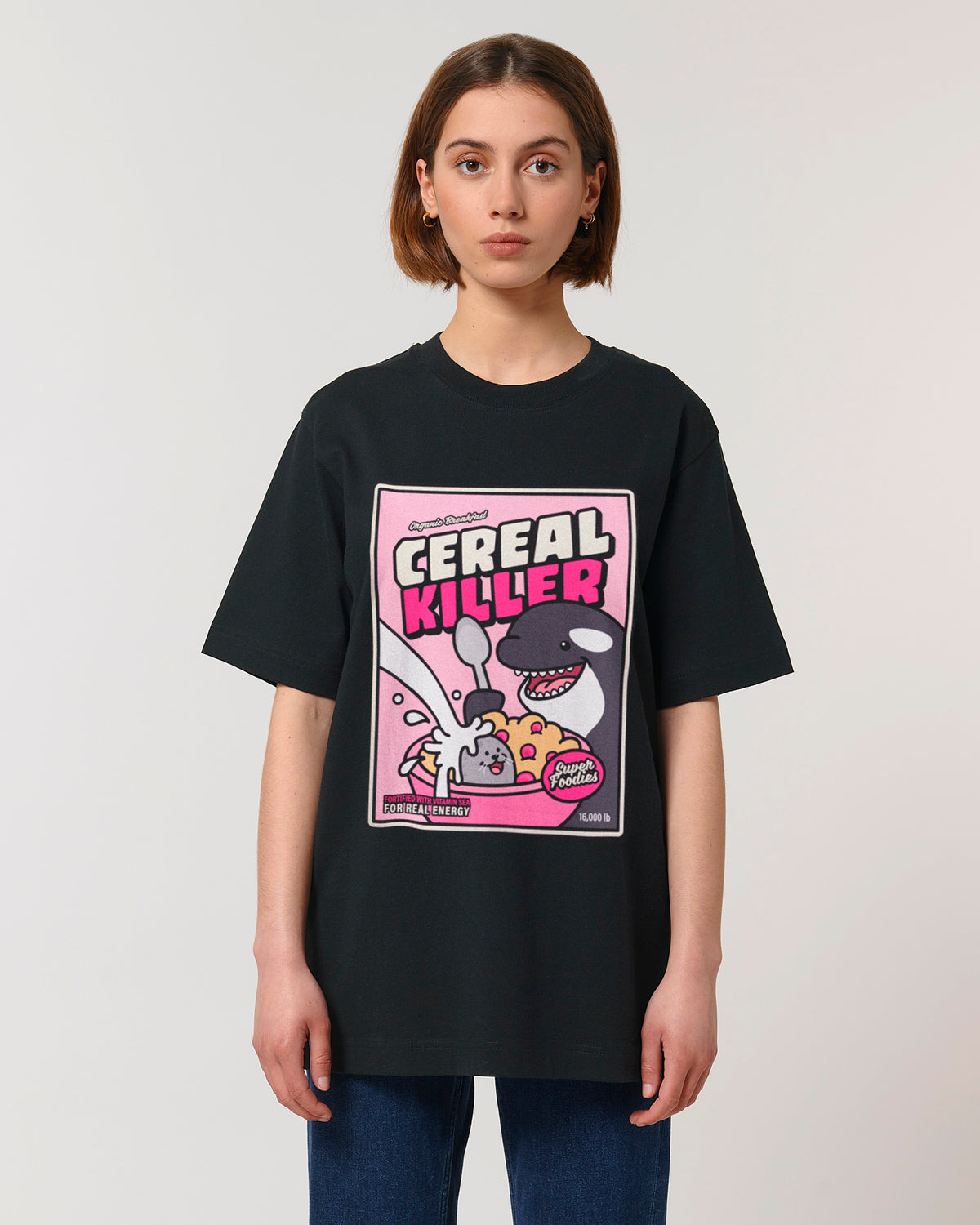 Cereal Killer Pink Heavy Relaxed Fit T-Shirt