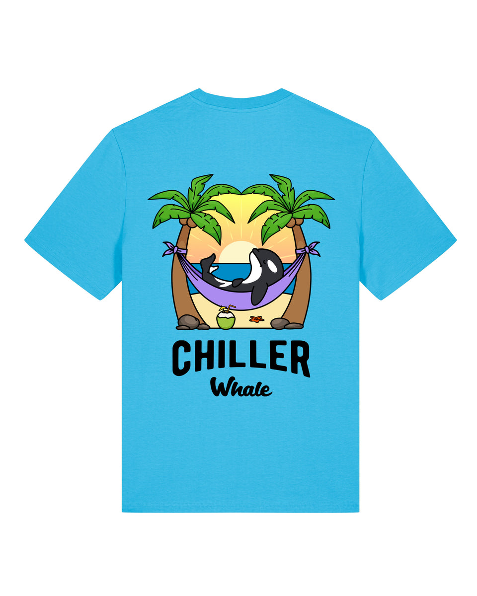 Chiller Whale Palm Trees T-Shirt - All Everything Dolphin