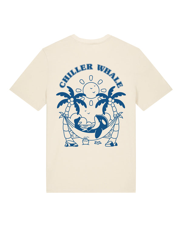 Chiller Whale Palm Trees Blue T-Shirt