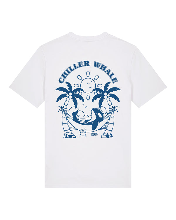 Chiller Whale Palm Trees Blue T-Shirt