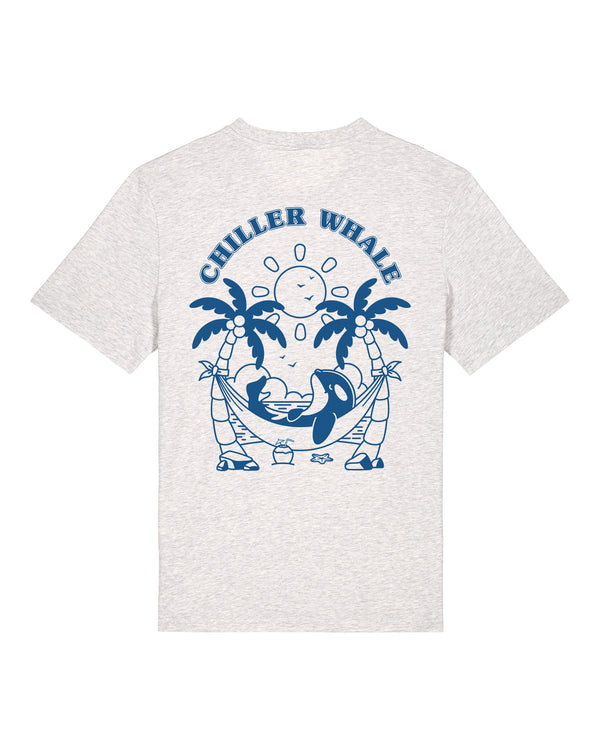 Chiller Whale Palm Trees Blue T-Shirt