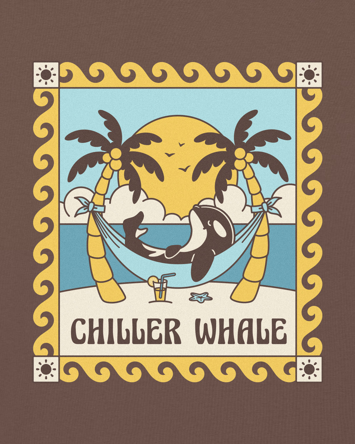 Chiller Whale Wavy T-Shirt