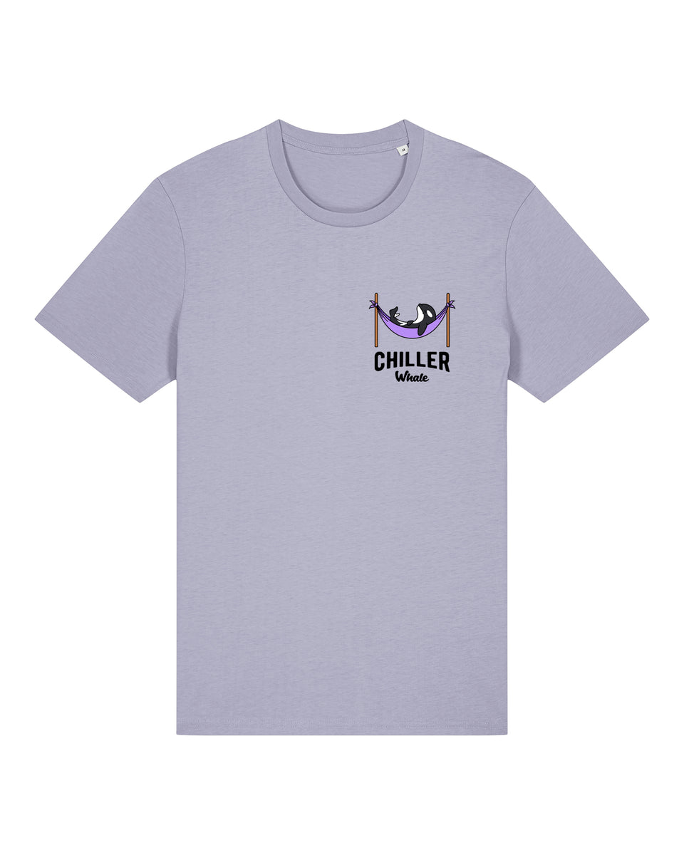 Chiller Whale Palm Trees Purple Lightweight T-Shirt