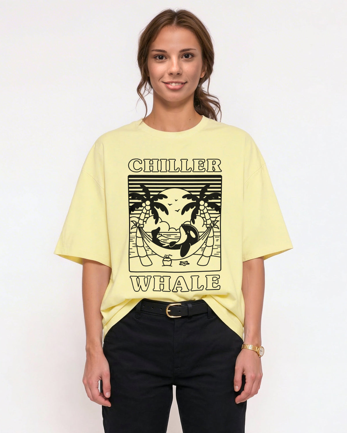 Chiller Whale Lightweight Relaxed Fit T-Shirt