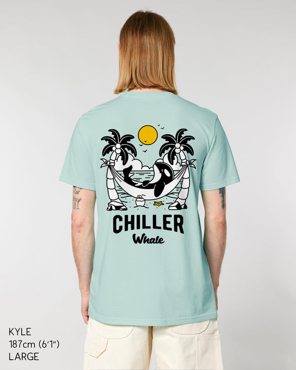 Chiller Whale Palm Trees Lightweight T-Shirt