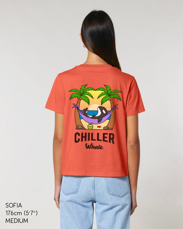 Chiller Whale Palm Trees Women's T-Shirt
