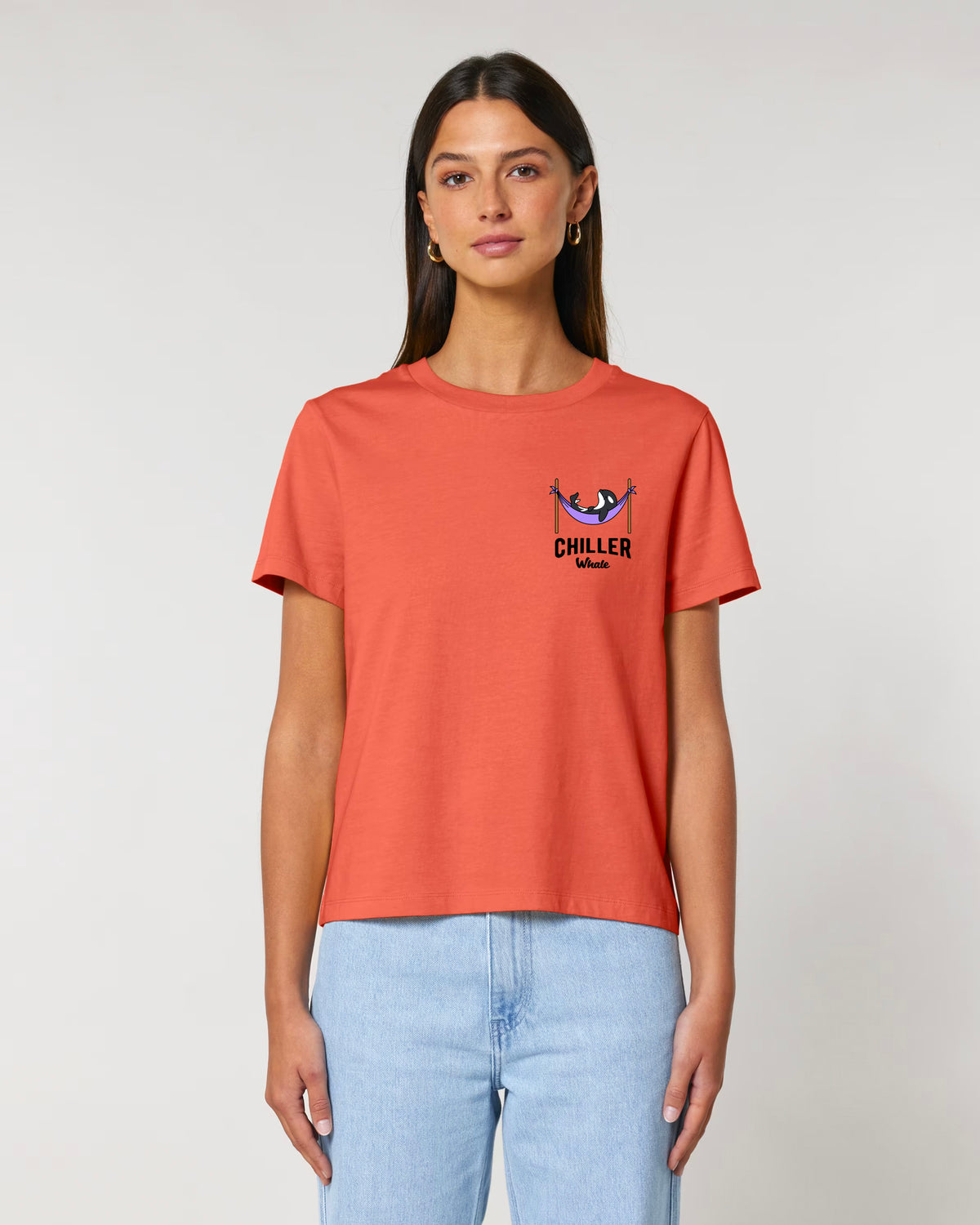 Chiller Whale Palm Trees Women's T-Shirt