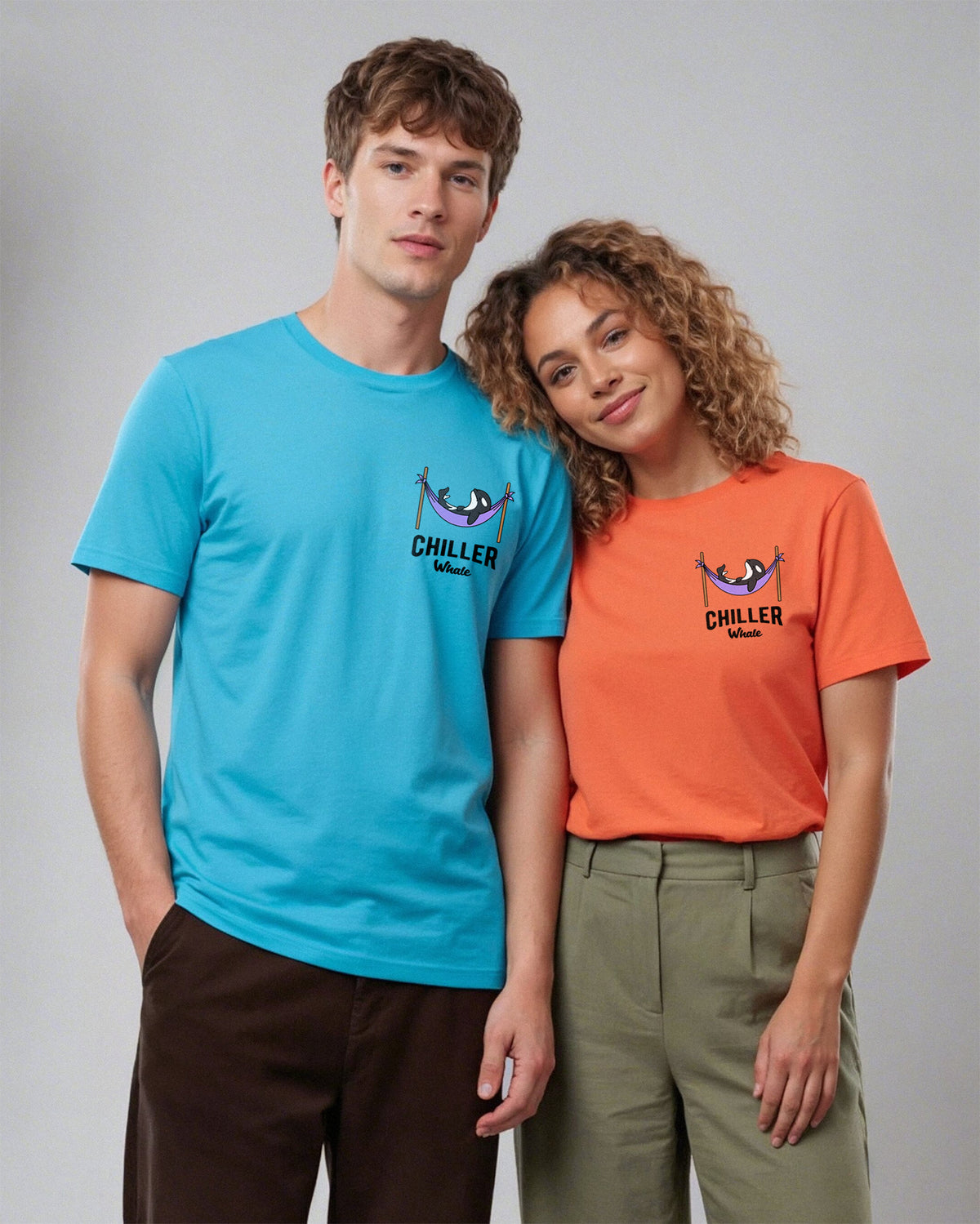 Chiller Whale Palm Trees T-Shirt