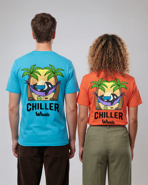 Chiller Whale Palm Trees T-Shirt