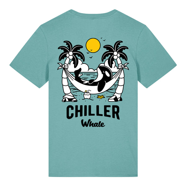 Chiller Whale Palm Trees Lightweight T-Shirt