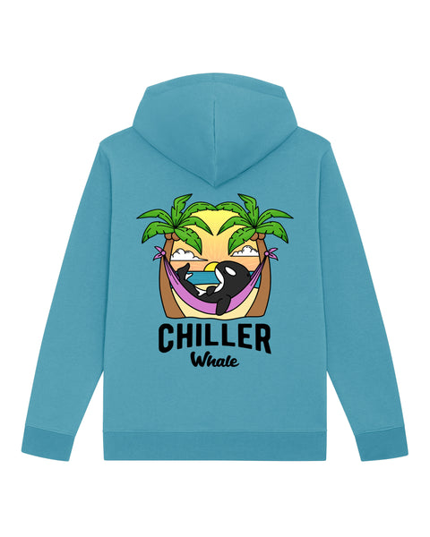 Chiller Whale Palm Trees Hoodie - All Everything Dolphin