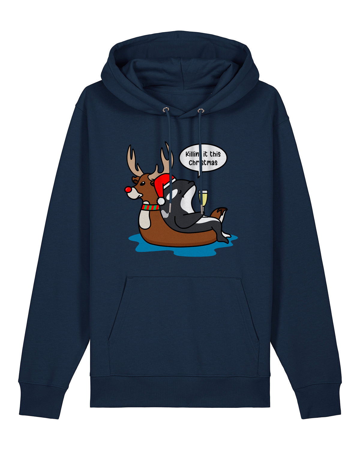 Christmas Orca Hoodie