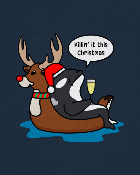 Christmas Orca Hoodie