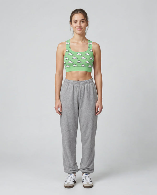 Dolphamine Green Sports Bra