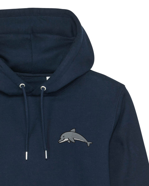 Dolphin Embroidered Hoodie