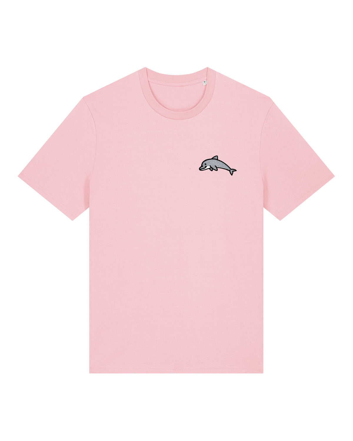 Dolphin Embroidered Pink T-Shirt