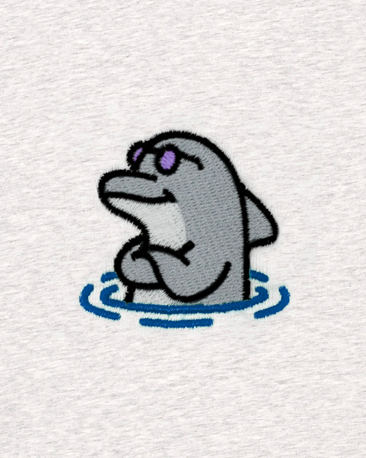 Cool Dolphin Embroidered T-Shirt