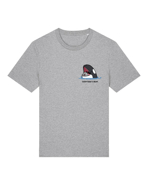 ORIMI (オリミ) 25ss HANDY TIED UP SHIRT Everything's Orcay T-Shirt - Funny Orca Okay Pun Tee – All