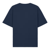 Golphin Cart lightweight relaxed fit organic cotton t-shirt with dolphin golf cart pun design front view