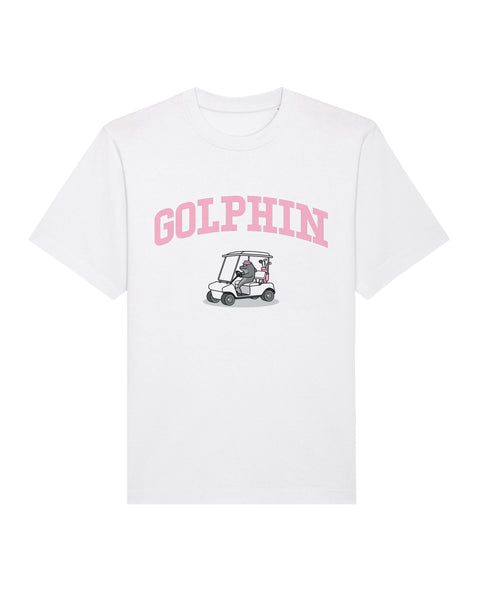 Golphin Cart Pink Heavy Relaxed Fit T-Shirt