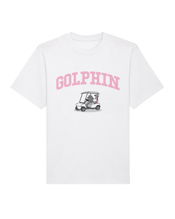 Golphin Cart Pink Heavy Relaxed Fit T-Shirt