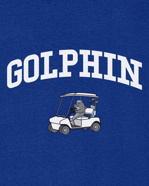 Golphin Cart Blue Heavy Relaxed Fit T-Shirt - All Everything Dolphin