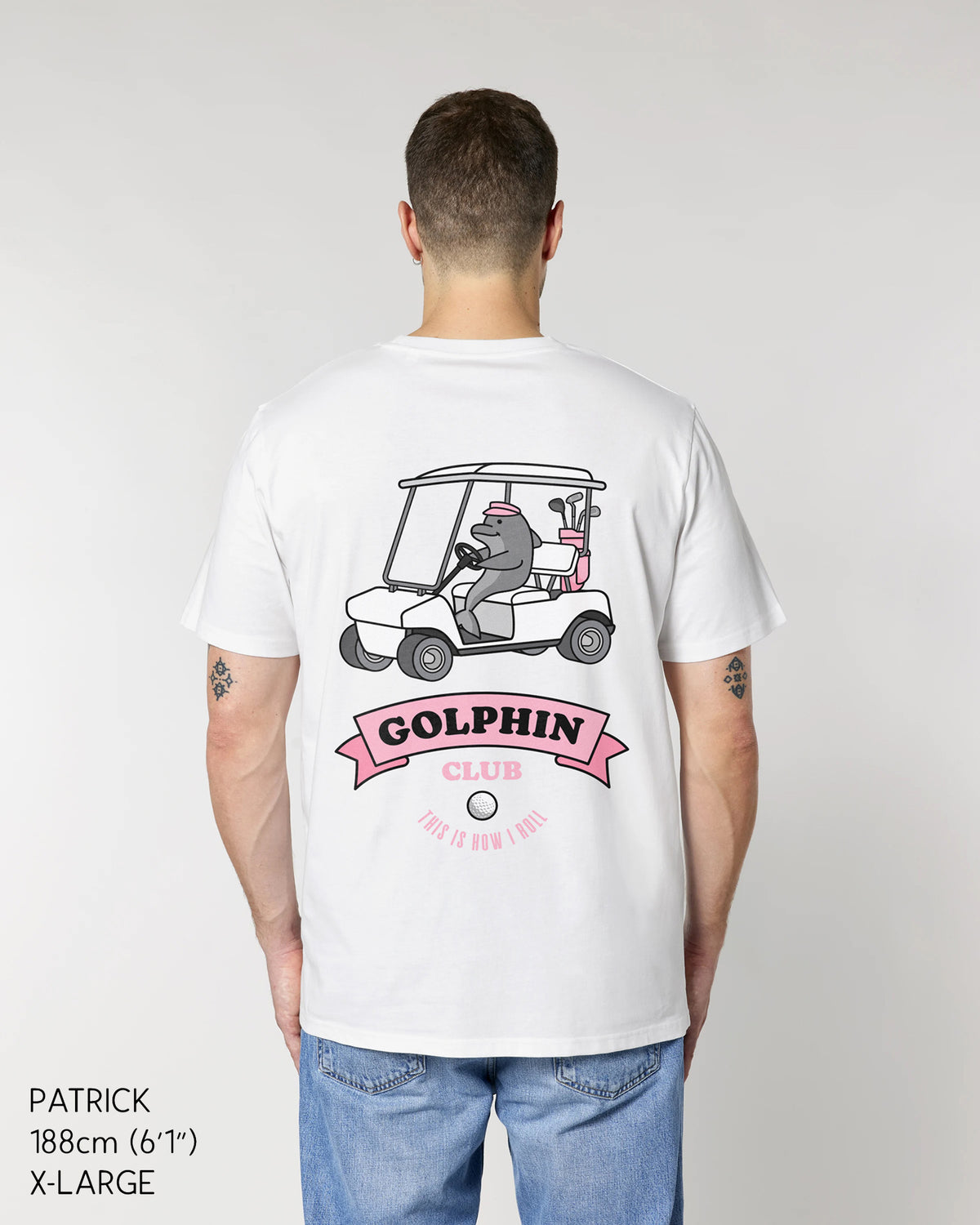 Golphin Cart Pink T-Shirt