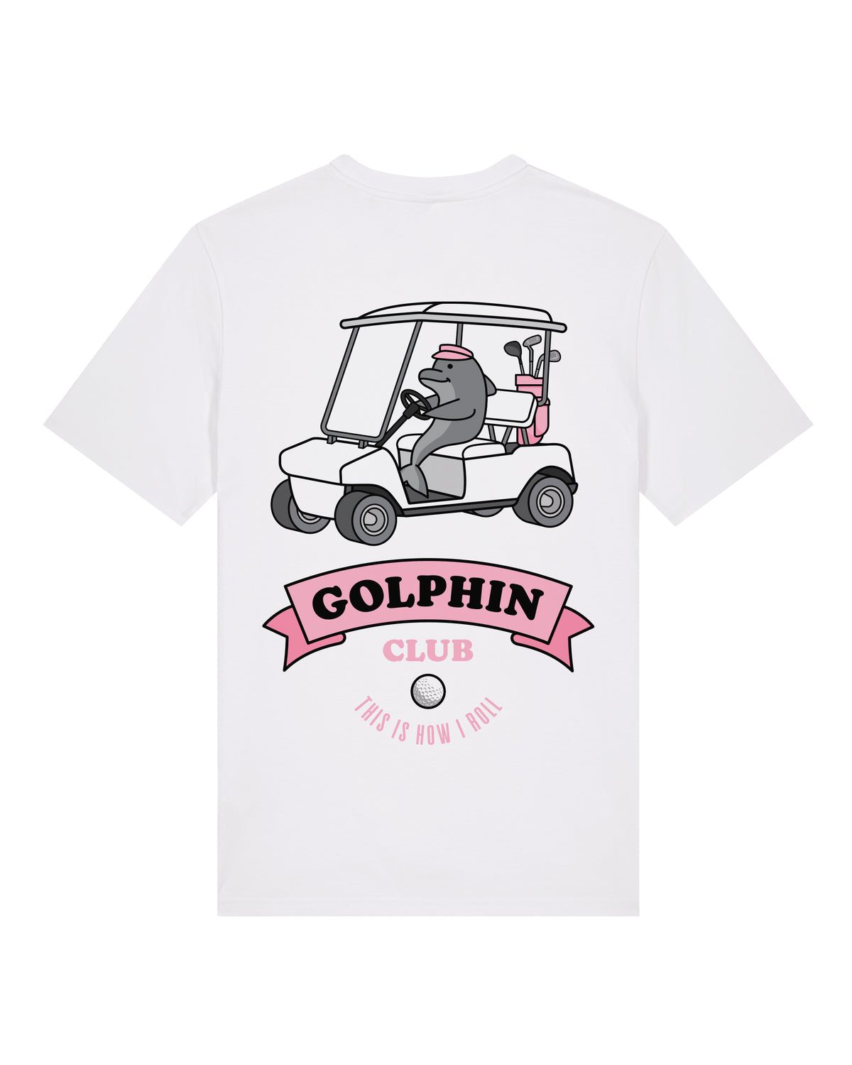 Golphin Cart Pink T-Shirt