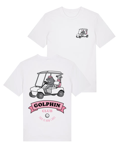 Golphin Cart Pink T-Shirt