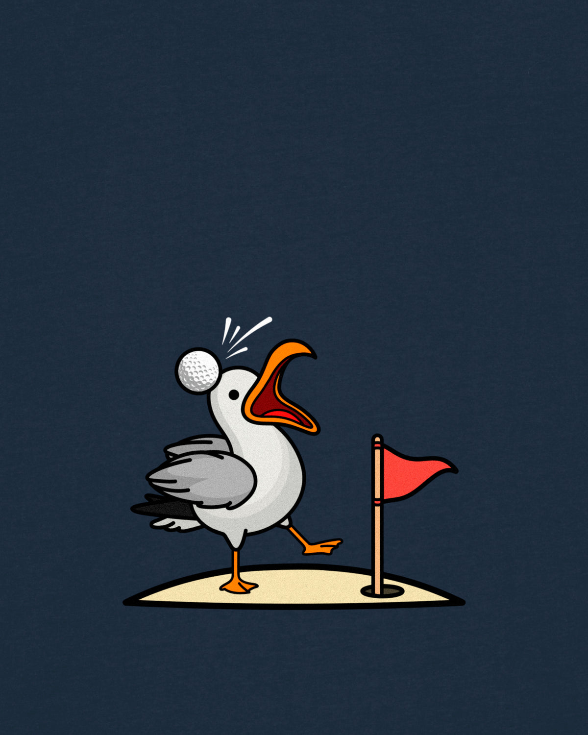 Golphin Hitting A Birdie T-Shirt