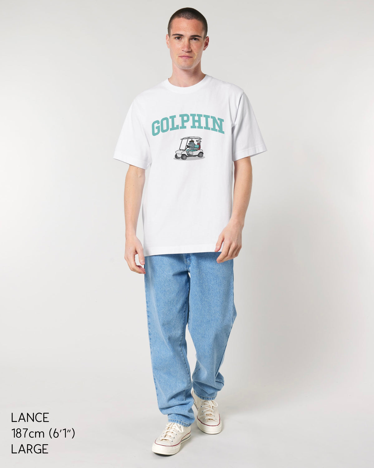 Golphin Cart Heavy Relaxed Fit T-Shirt