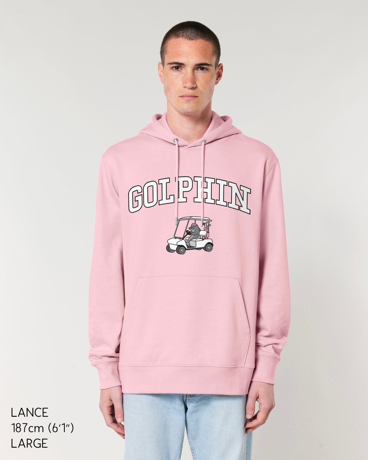 Golphin Cart Pink Hoodie