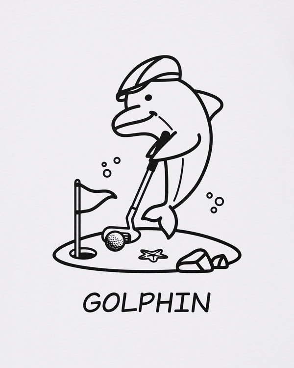 Golphin Outline Lightweight T-Shirt